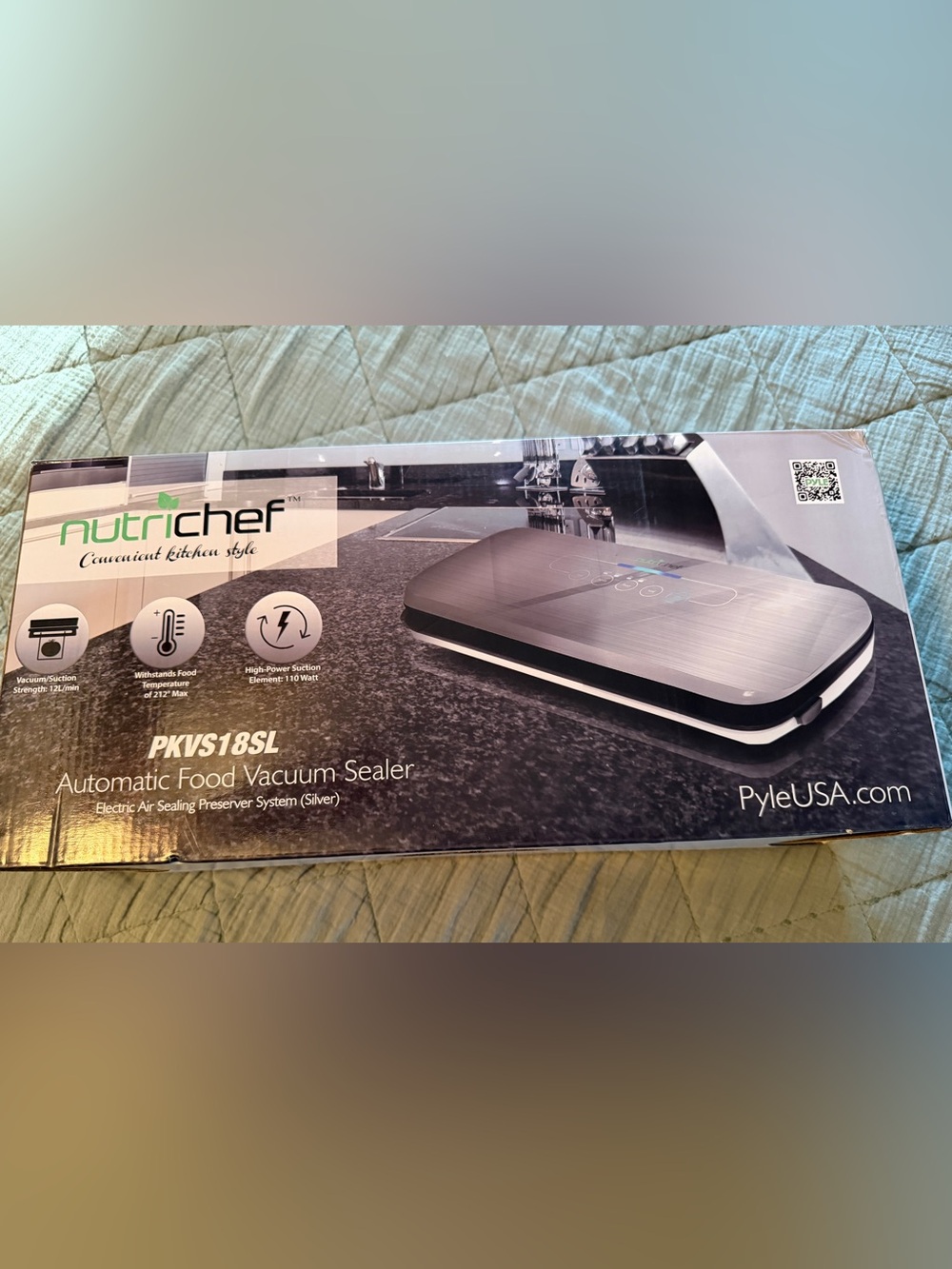 Nutrichef Vacuum Sealer Machine - Silver NWT